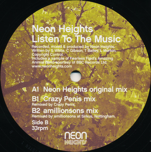 Neon Heights - Listen To The Music | Shiva Records (LISTEN1) - main Neon Heights - Listen To The Music | Shiva Records (LISTEN1) - main