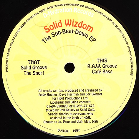 Solid Wizdom - The Sun-Beat-Down EP | D-Hydration Records (D-H1001) - 2