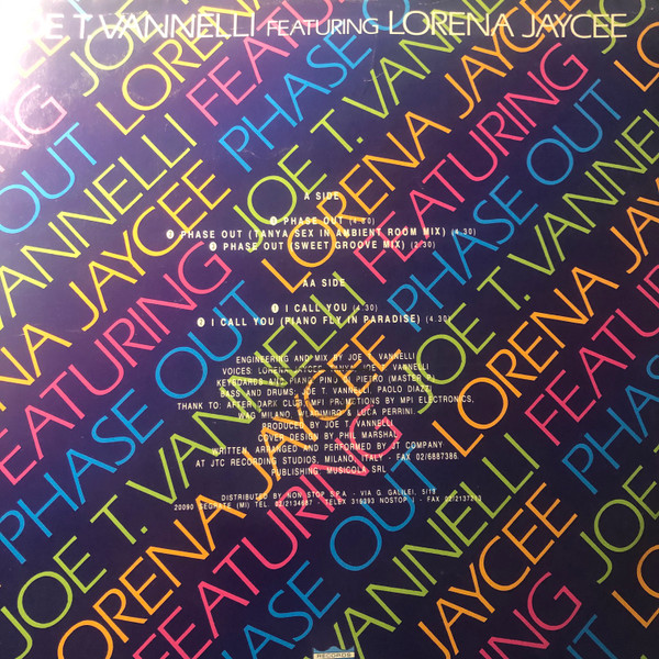 Joe T. Vannelli Featuring Lorena Jaycee - Phase Out | Beat Club Records (BCR 001891) - 2 Joe T. Vannelli Featuring Lorena Jaycee - Phase Out | Beat Club Records (BCR 001891) - 2
