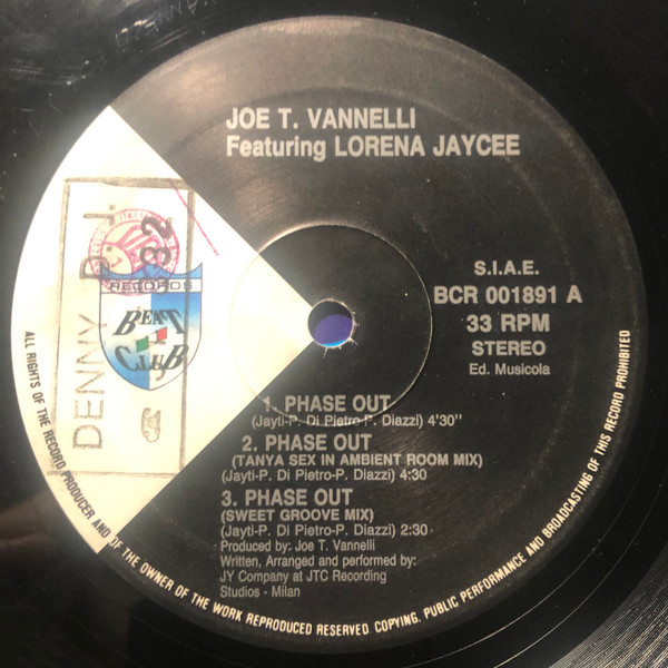 Joe T. Vannelli Featuring Lorena Jaycee - Phase Out | Beat Club Records (BCR 001891) - 3 Joe T. Vannelli Featuring Lorena Jaycee - Phase Out | Beat Club Records (BCR 001891) - 3