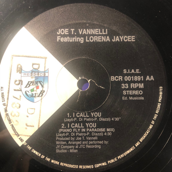 Joe T. Vannelli Featuring Lorena Jaycee - Phase Out | Beat Club Records (BCR 001891) - 4 Joe T. Vannelli Featuring Lorena Jaycee - Phase Out | Beat Club Records (BCR 001891) - 4
