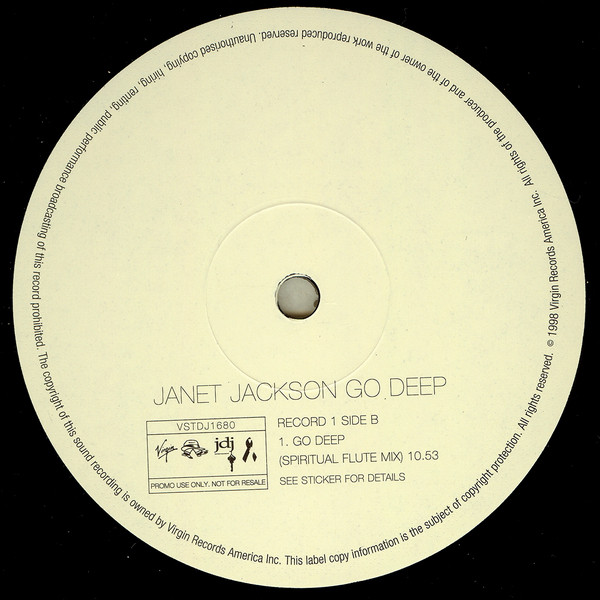 Janet Jackson - Go Deep | Virgin (VSTDJ 1680) - 3 Janet Jackson - Go Deep | Virgin (VSTDJ 1680) - 3