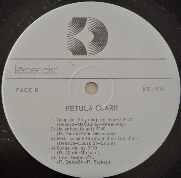 Petula Clark - Petula Clark | Kébec-Disc (KD-916) - 4