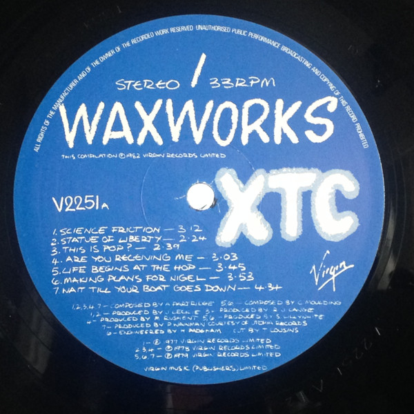 XTC - Waxworks: Some Singles 1977-1982 | Virgin (V 2251) - 3