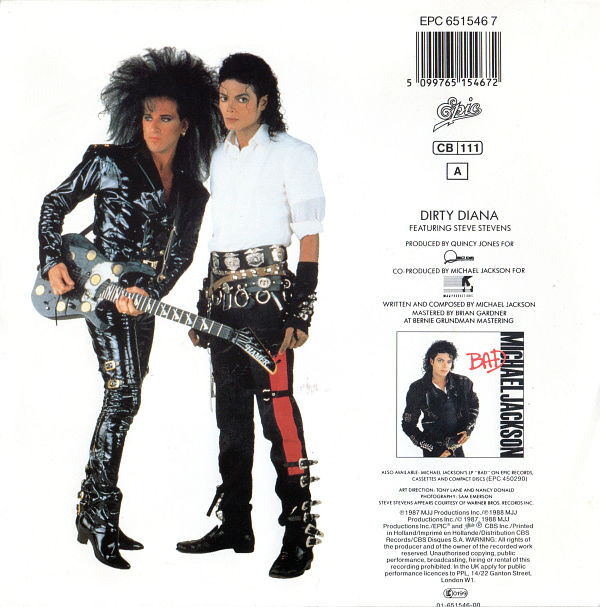 Michael Jackson - Dirty Diana | Epic (EPC 651546 7) - 2