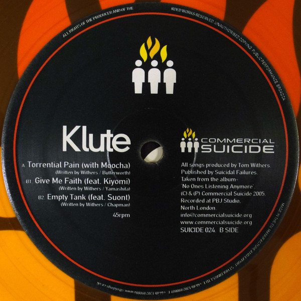 Klute - Torrential Pain / Give Me Faith / Empty Tank | Commercial Suicide (SUICIDE 024) - 4 Klute - Torrential Pain / Give Me Faith / Empty Tank | Commercial Suicide (SUICIDE 024) - 4