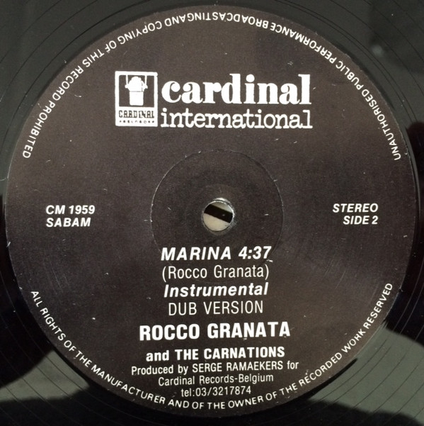 Rocco Granata & The Carnations - Marina | Cardinal Records (CM 1959) - 4 Rocco Granata & The Carnations - Marina | Cardinal Records (CM 1959) - 4