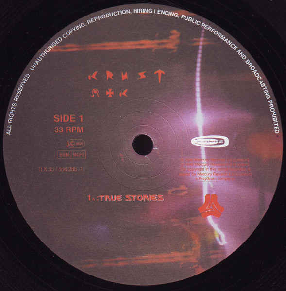 Krust - True Stories : | Talkin' Loud (TLX 35) - 3