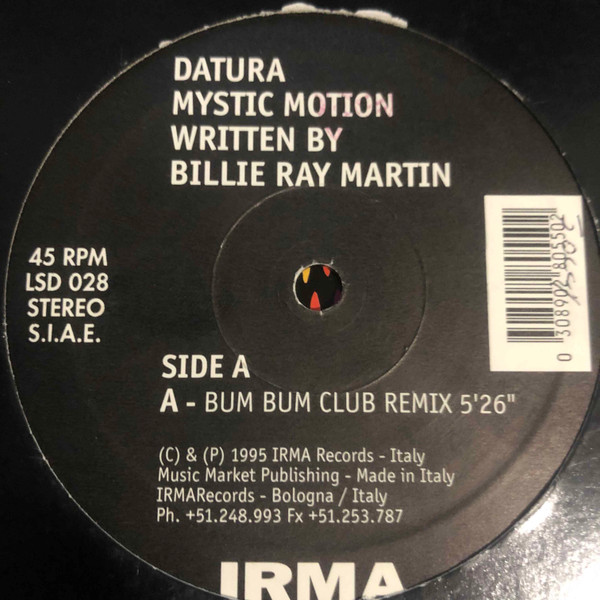 Datura - Mystic Motion (The Remixes) | Irma (LSD 028) - main