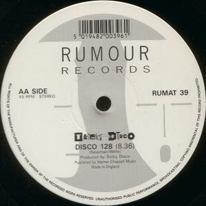 Tricky Disco - Disco 130 (I Feel Like Dancin') | Rumour Records (RUMAT 39) - 5