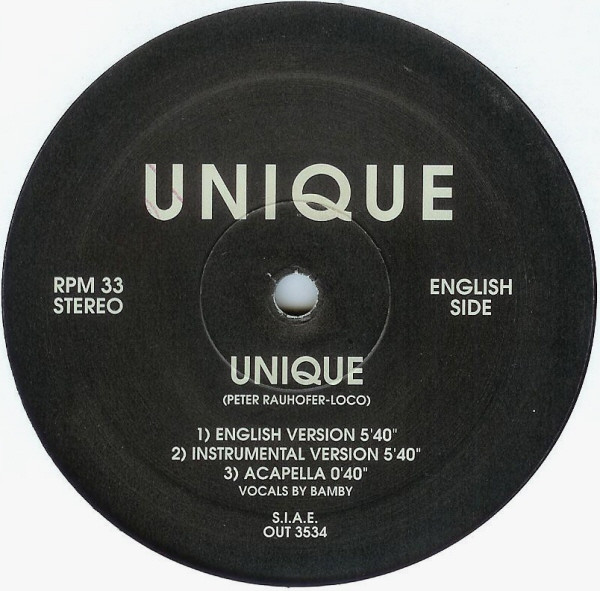 Unique - Unique | Out (OUT 3534) - main