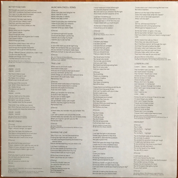 Rufus & Chaka Khan - Camouflage | MCA Records (MCA-5270) - 6