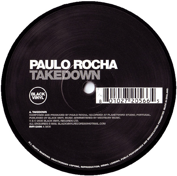 Paulo Rocha - Takedown | Black Vinyl Records (BVR 12056)