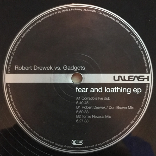 Robert Drewek vs. Gadgets - Fear And Loathing EP | Unleash (UNLEASH 011)
