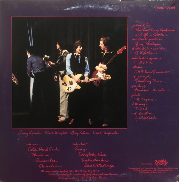 Greg Kihn Band - Next Of Kihn | Beserkley (9380-0056) - 2