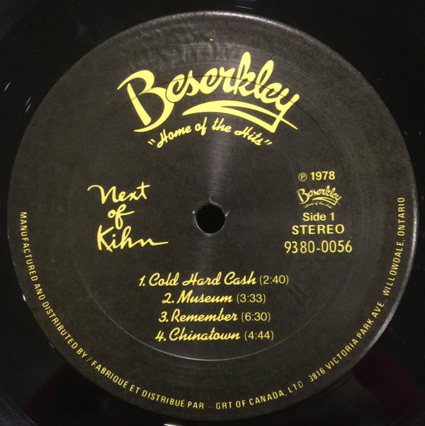 Greg Kihn Band - Next Of Kihn | Beserkley (9380-0056) - 4
