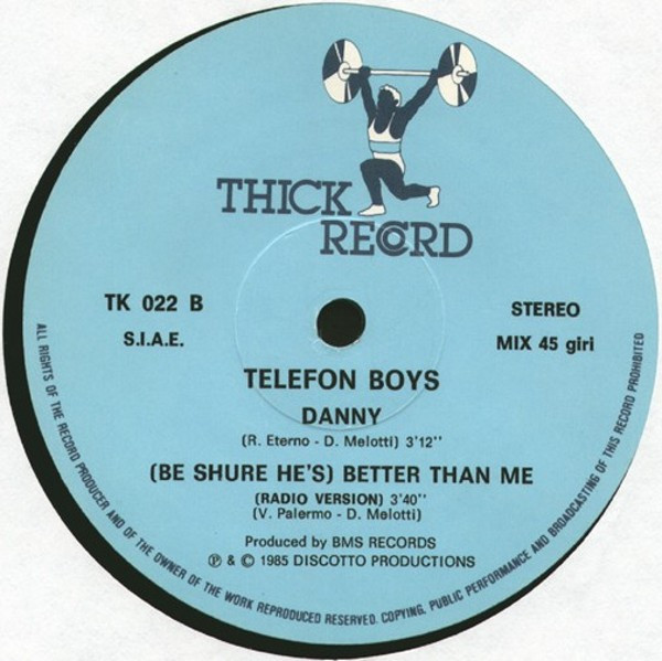 Telefon Boys - (Be Sure He's) Better Than Me / Danny | Thick Record (TK 022) - 4