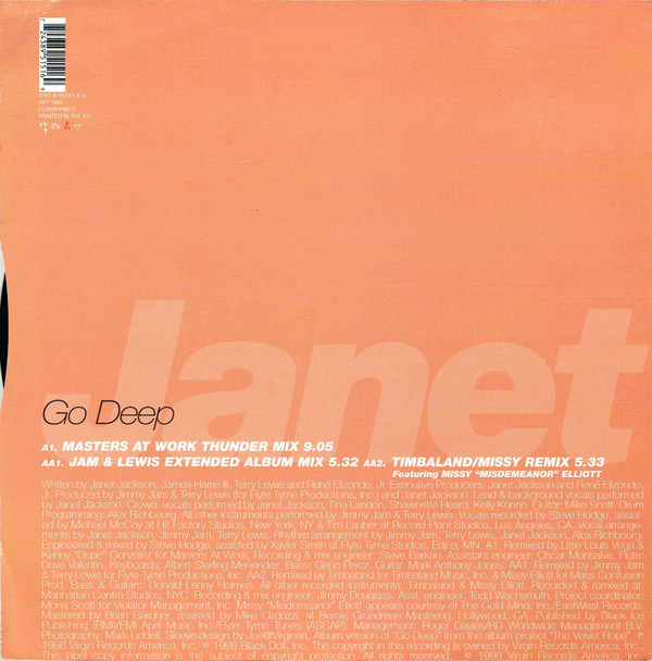 Janet Jackson - Go Deep | Virgin (7243 8 95151 6 9) - 2