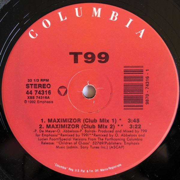 T99 - Maximizor | Columbia (44 74316) - 3 T99 - Maximizor | Columbia (44 74316) - 3