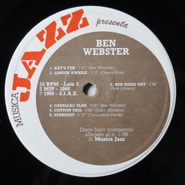 Ben Webster - Ben Webster | Musica Jazz (2MJP 1068) - 4