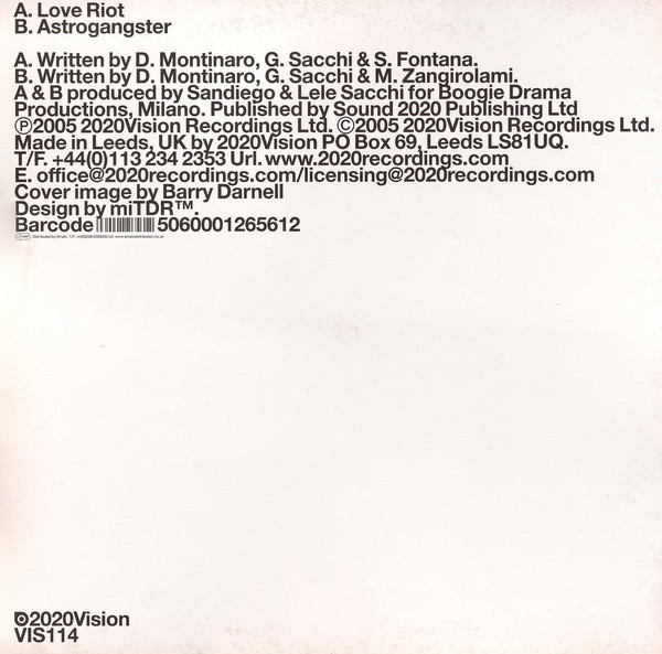 Lele Sacchi & Sandiego - Love Riot | 20:20 Vision (VIS114) - 2