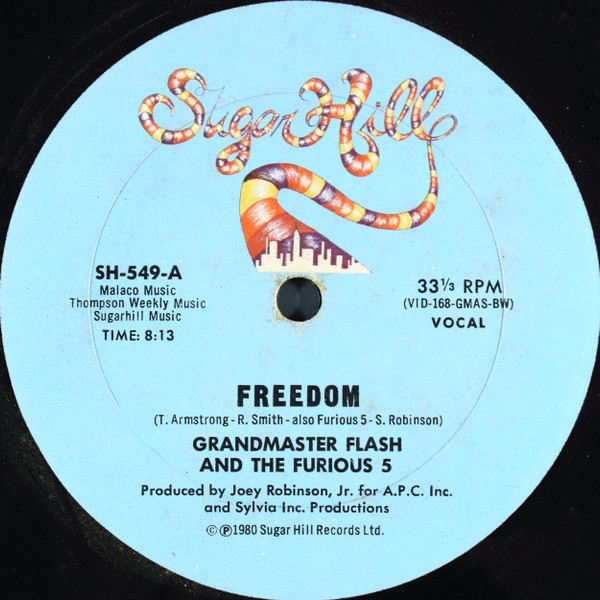 Grandmaster Flash And The Furious 5 - Freedom | Sugar Hill Records (SH-549)