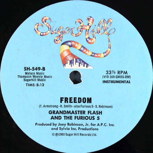 Grandmaster Flash And The Furious 5 - Freedom | Sugar Hill Records (SH-549) - 2