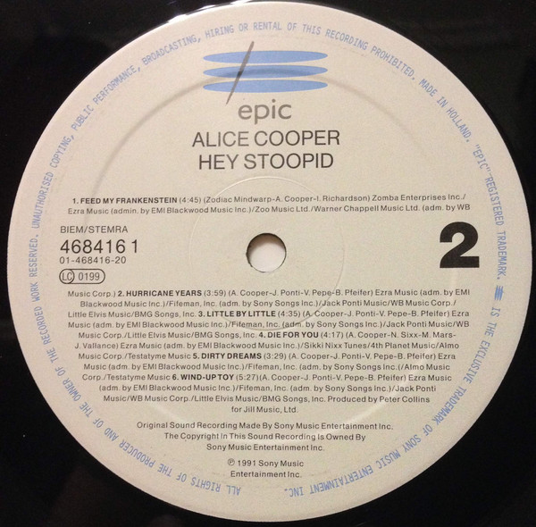 Alice Cooper - Hey Stoopid | Epic (468416 1) - 4