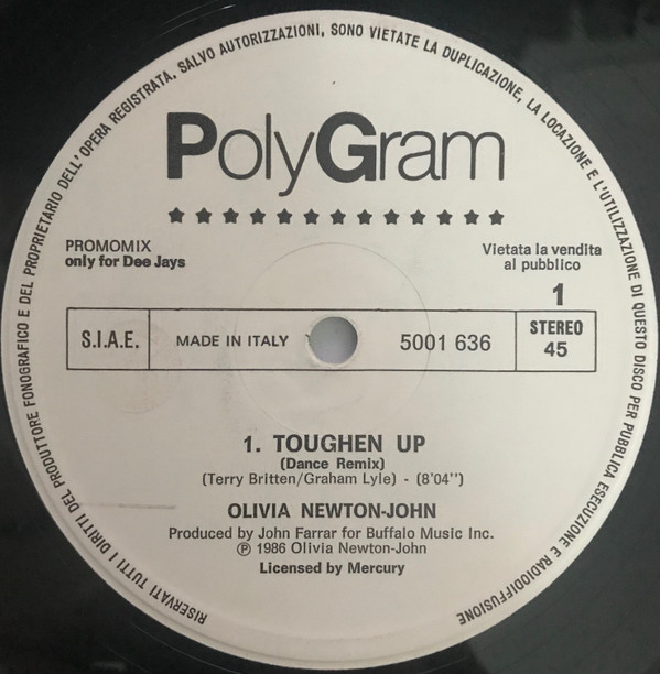 Olivia Newton-John / Swing Out Sister - Toughen Up / Blue Mood | PolyGram (5001 636) - main Olivia Newton-John / Swing Out Sister - Toughen Up / Blue Mood | PolyGram (5001 636) - main