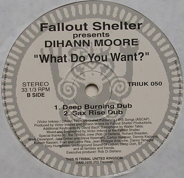 Fallout Shelter Presents Dihann Moore - What Do You Want? | TRIBAL United Kingdom (TRIUK 050) - 5 Fallout Shelter Presents Dihann Moore - What Do You Want? | TRIBAL United Kingdom (TRIUK 050) - 5