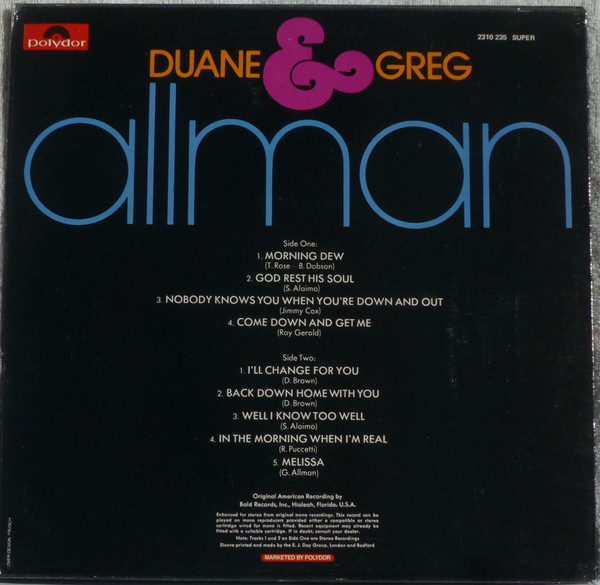 Duane & Greg Allman