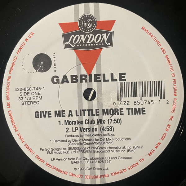 Gabrielle - Give Me A Little More Time | FFRR (422 850 745-1) - 2