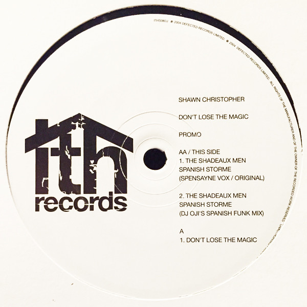 Shawn Christopher / The Shadeaux Men - Don't Lose The Magic / Spanish Storme | ITH Records (ITHS08DJ)