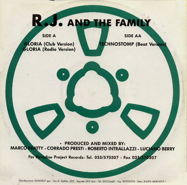 R.J. And The Family - Gloria | Paradise Project Records (PPR 004) - 2 R.J. And The Family - Gloria | Paradise Project Records (PPR 004) - 2