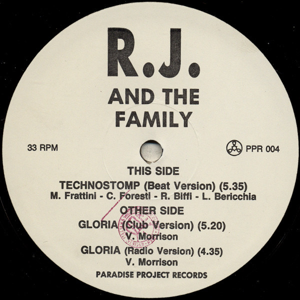 R.J. And The Family - Gloria | Paradise Project Records (PPR 004) - 3 R.J. And The Family - Gloria | Paradise Project Records (PPR 004) - 3