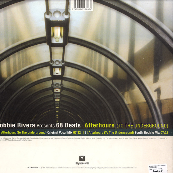 Robbie Rivera Presents 68 Beats - Afterhours (To The Underground) | Tanga Records (VLMX 1380-3) - 2 Robbie Rivera Presents 68 Beats - Afterhours (To The Underground) | Tanga Records (VLMX 1380-3) - 2
