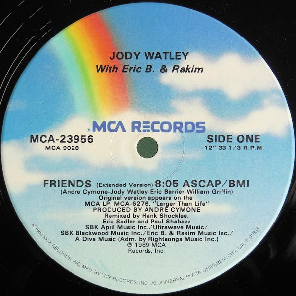 Jody Watley With Eric B. & Rakim - Friends | MCA Records (MCA-23956) - 3