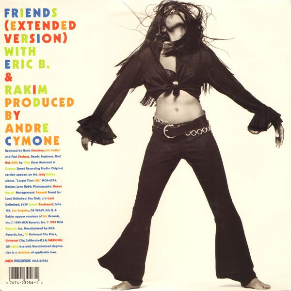 Jody Watley With Eric B. & Rakim - Friends | MCA Records (MCA-23956) - 2