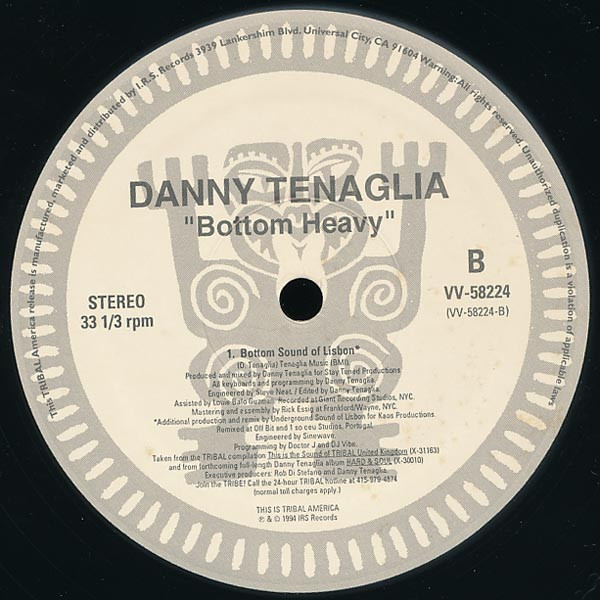 Danny Tenaglia - Bottom Heavy | TRIBAL America (VV-58224) - 4 Danny Tenaglia - Bottom Heavy | TRIBAL America (VV-58224) - 4