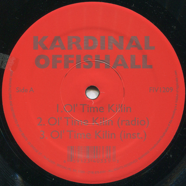 Kardinal Offishall - Ol' Time Killin | Figure IV Entertainment (FIV 1209)