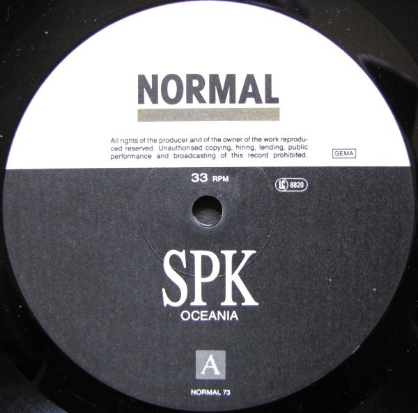 SPK - Oceania - In Performance 1987 | Normal (NORMAL 73) - 4 SPK - Oceania - In Performance 1987 | Normal (NORMAL 73) - 4