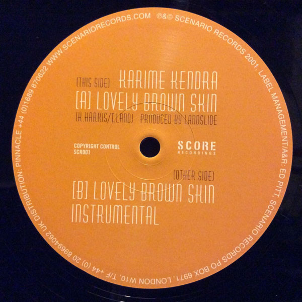 Karime Kendra - Lovely Brown Skin | Score Recordings (SCR 001) - main