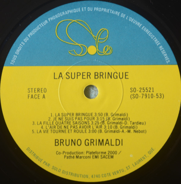 Bruno Grimaldi - La Super Bringue | Solo (SO-25521) - 3 Bruno Grimaldi - La Super Bringue | Solo (SO-25521) - 3
