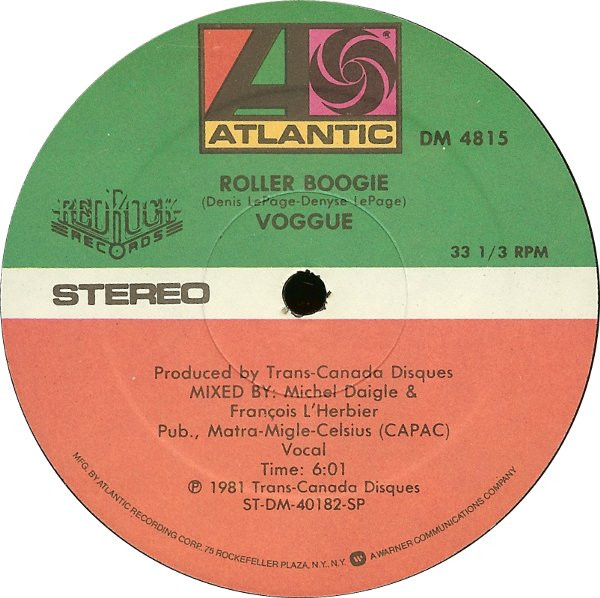 Voggue - Dancin' The Night Away | Atlantic (DM 4815) - 2