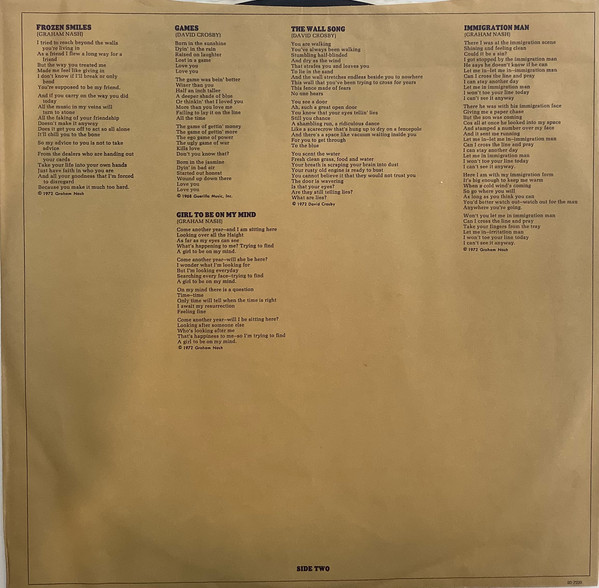 Graham Nash / David Crosby - Graham Nash / David Crosby | Atlantic (SD 7220) - 10