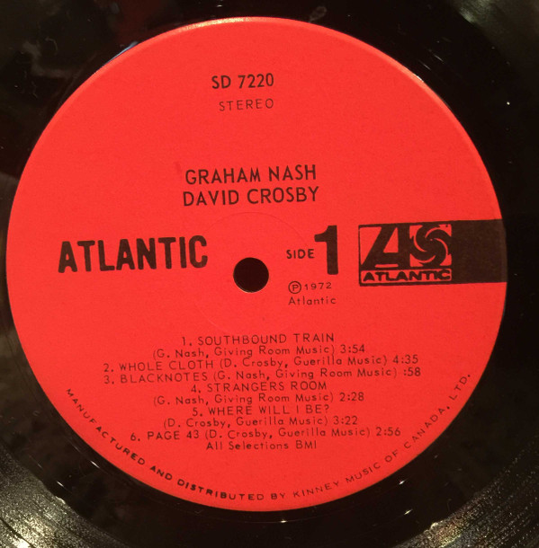 Graham Nash / David Crosby - Graham Nash / David Crosby | Atlantic (SD 7220) - 7