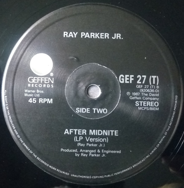 Ray Parker Jr. - I Don't Think That Man Should Sleep Alone | Geffen Records (GEF 27T) - 4