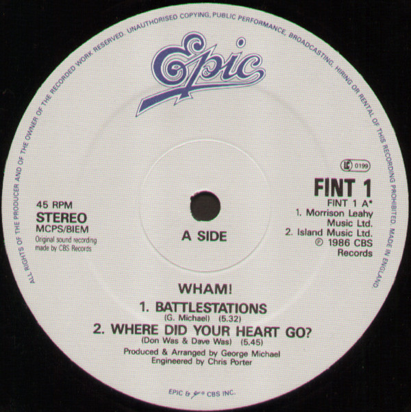 Wham! - The Edge Of Heaven | Epic (FINT 1) - 3