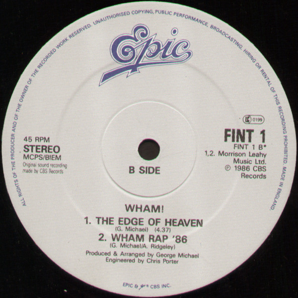 Wham! - The Edge Of Heaven | Epic (FINT 1) - 4