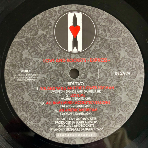 Love And Rockets - Express | Beggars Banquet (BEGA 74) - 4